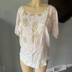 Mink Pink embroidered floral blouse